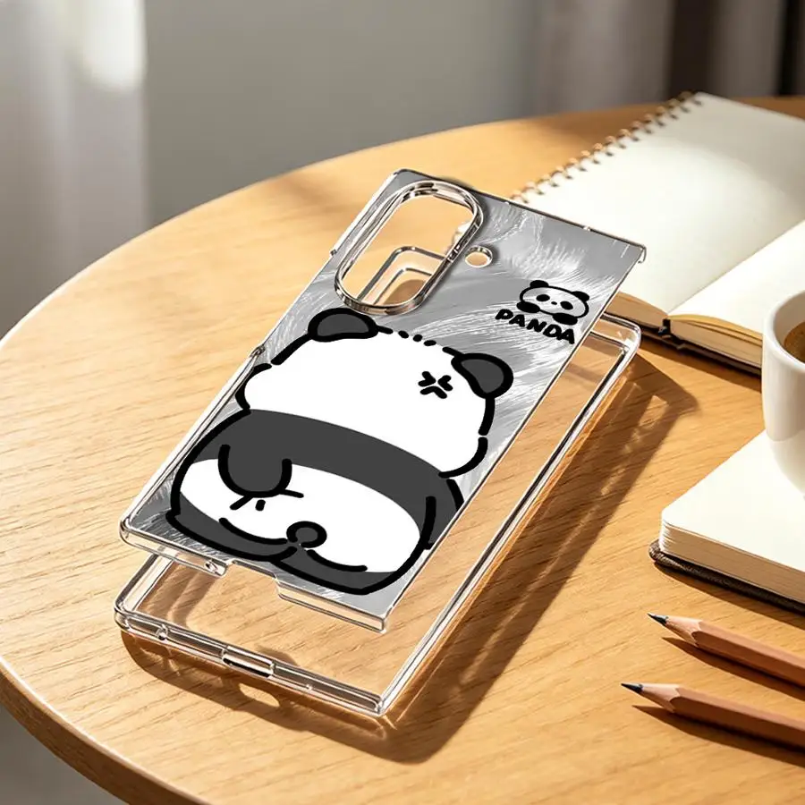 Transparent Soft Phone Cover with Funny Panda Design