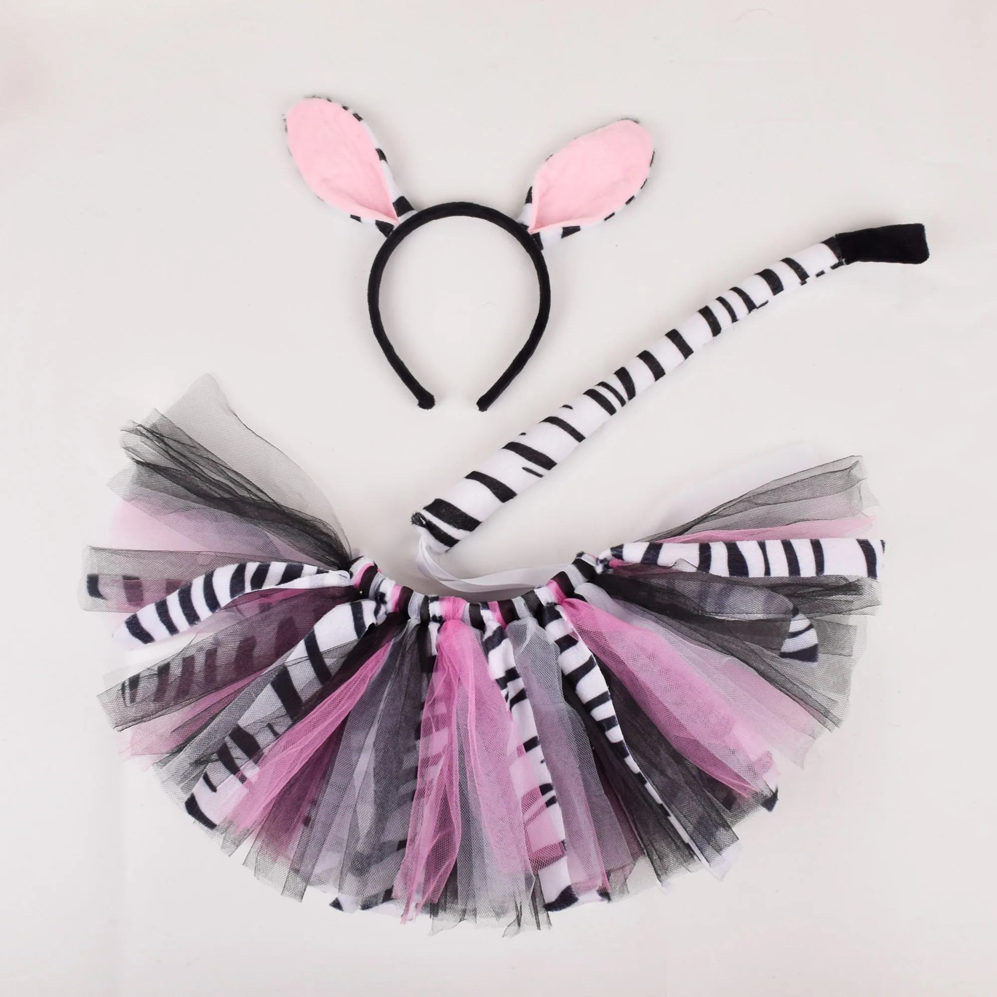 Kids Children Animal Costume Monkey Party Gift Headband Skirt Tail Bow Props 1-*12Y Cosplay Halloween Carnival Birthday Headwear cosplay costume,animal tutu skirt outfit