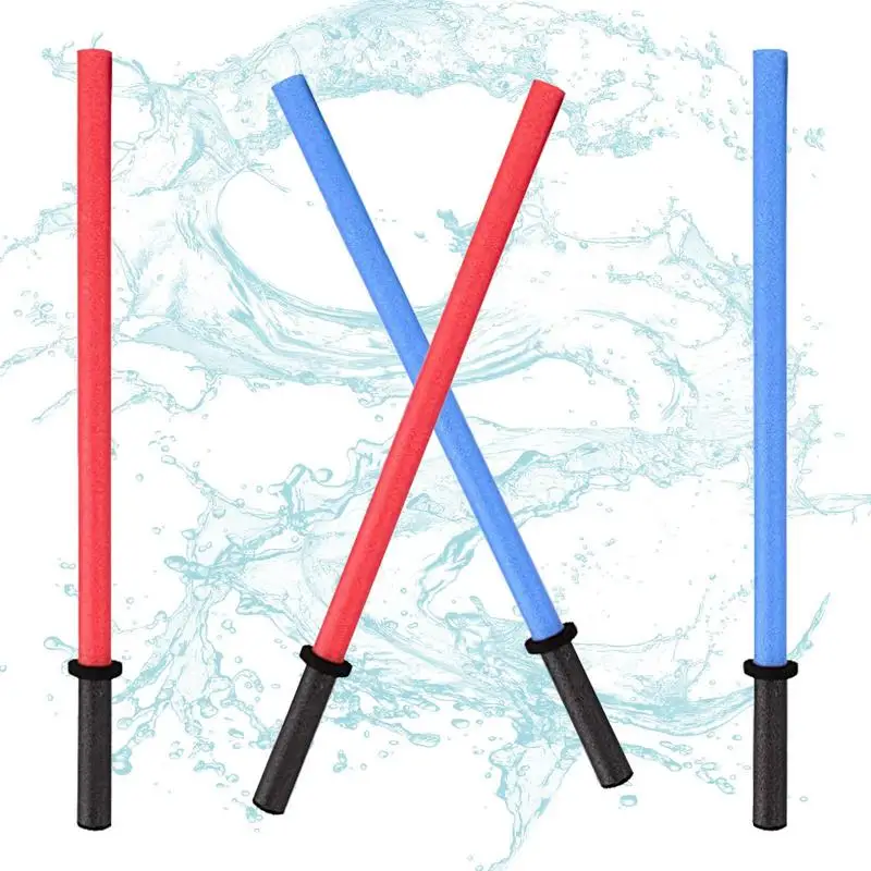

Swimming Pool Noodle Floater Flexible Row Ring Kids Pool Noodle With Light Red Blue Noodles Foam Woggle Solid Noodle Swimming