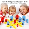 Tic Tac Toe Funny Table Board Games Family Party Game Big Eating Small Chess Puzzle Toys Parent-child Interactive Toys for Kids 1