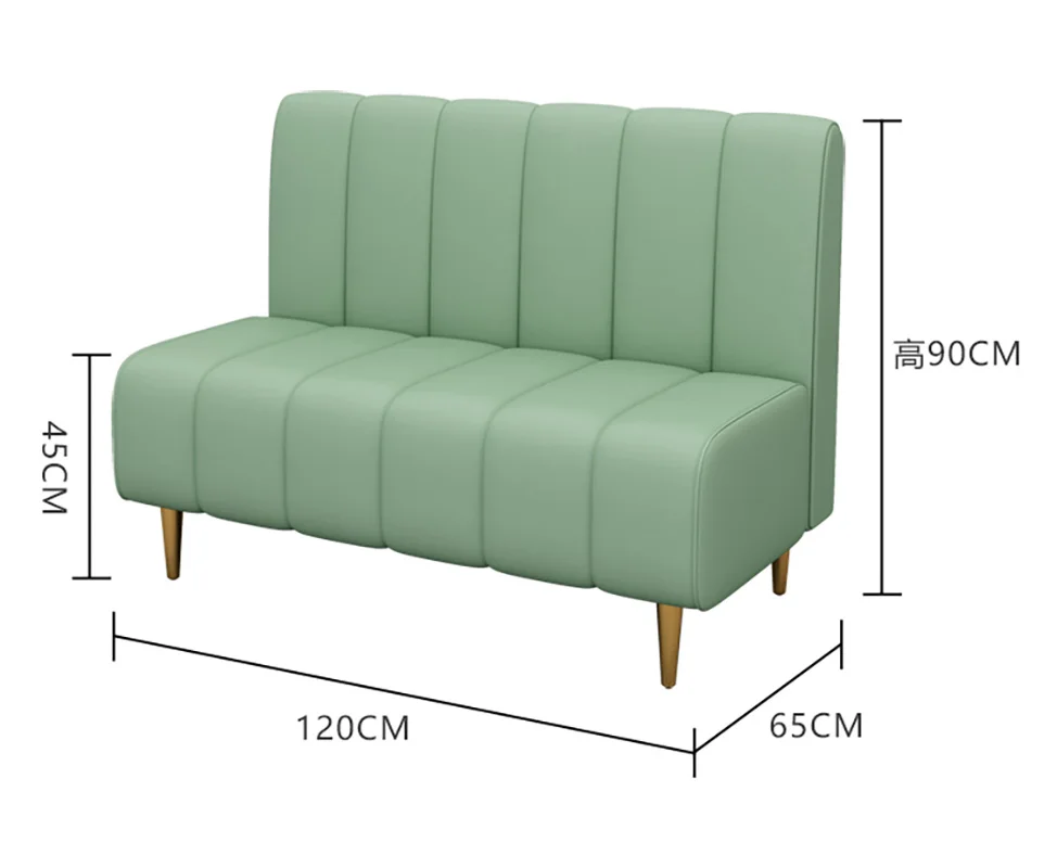 Burger Shop Sofa Cafe Card Seat Against The Wall Casual Restaurant Table and Chair Combination
