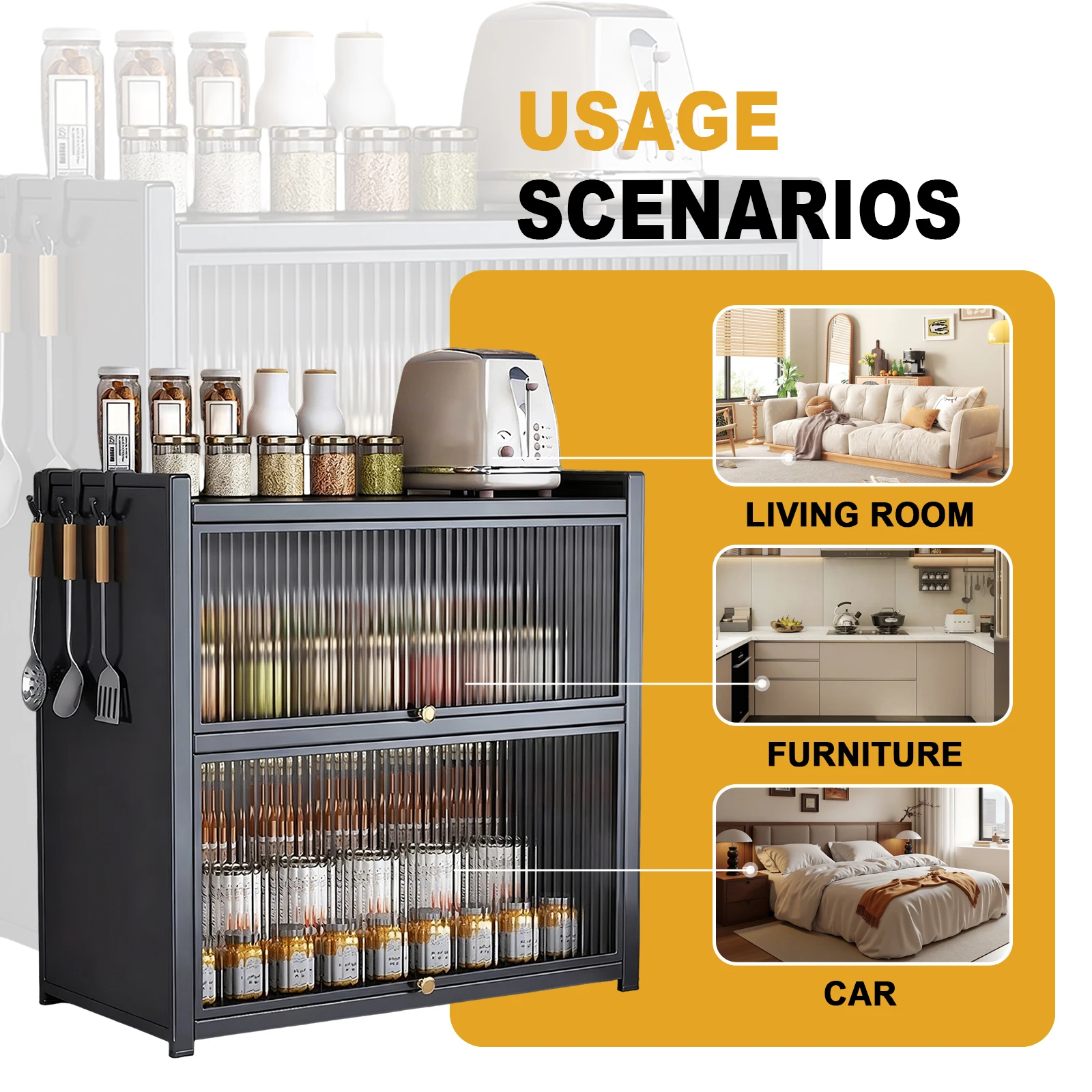 Multifunctional Kitchen Seasoning Rack Living Room Cabinet Storage Dresser Drawer Display Cabinet Storage Organization Shelf Multifunctional Kitchen Seasoning Rack Living Room Cabinet Storage Dresser Drawer Display Cabinet Storage Organization Shelf 5