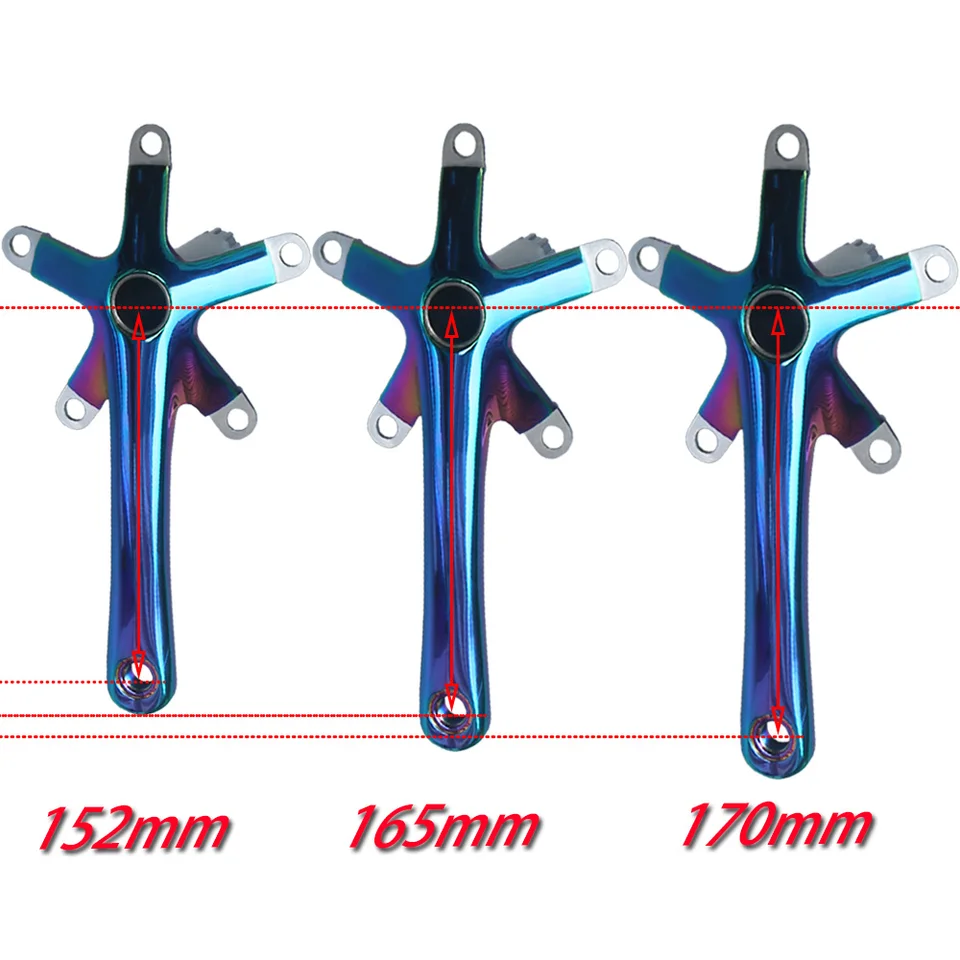 Pédalier Vélo Route Double Plateau 50/39T - 130BCD, Manivelles 152mm (Neuf)