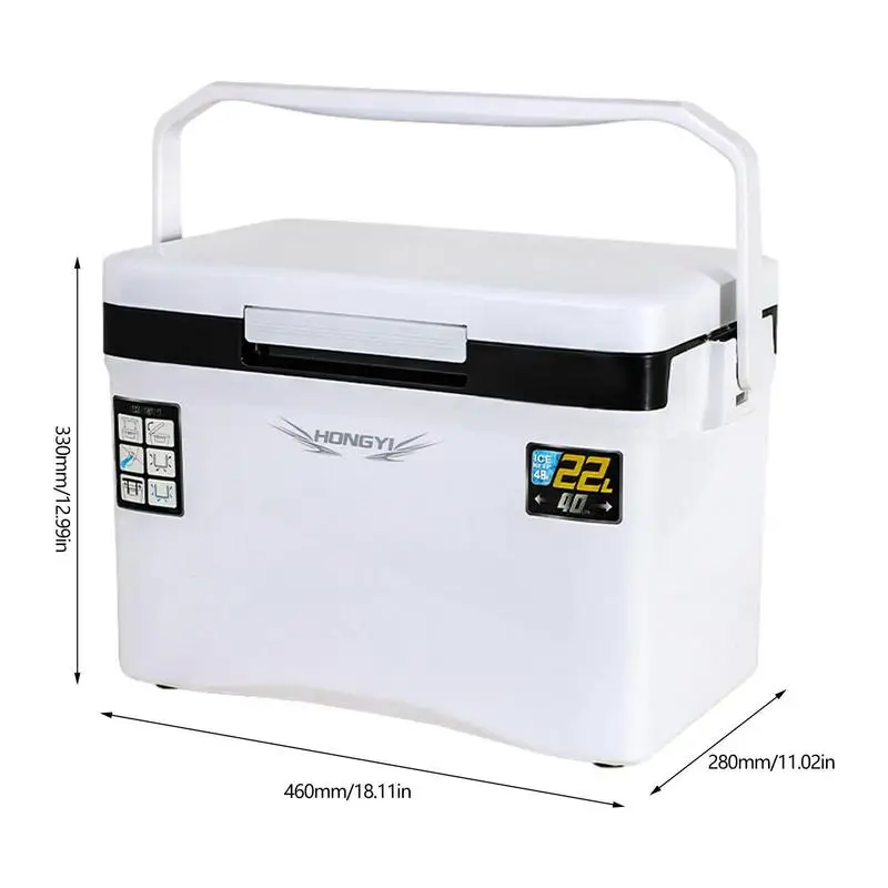 Portable Fishing Tackle Box With Carrying Handle Live Bait Cooler Box  Tackle Boxes Ultra Light sea fishing insulation box