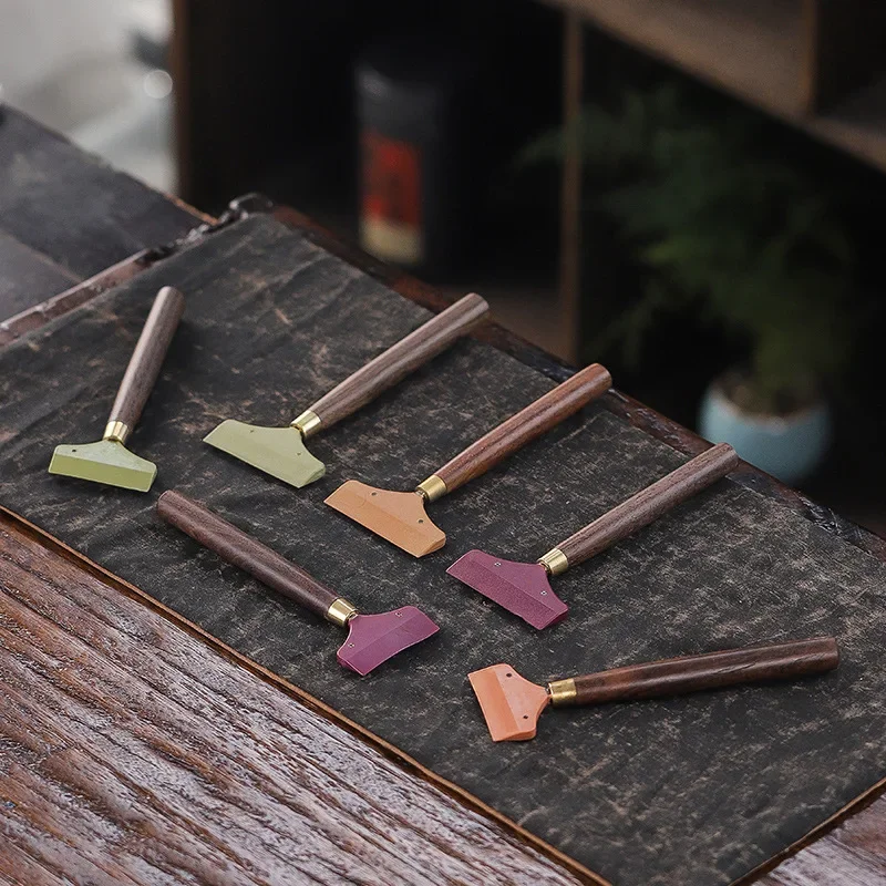 Silicone tea brush tea table scraper accessories drainer tray brush kung fu set ceremony accessories