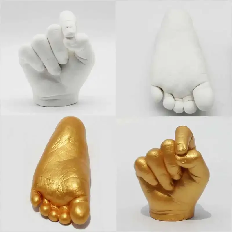 DIY Baby Plaster Mold 3D Hand Foot Print Mold for Baby Souvenir Hand Casting Kit Couples Wedding Accessories Home Decor Gifts