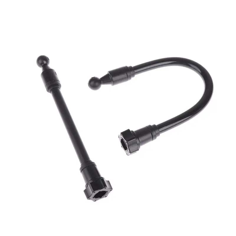 새로운 1Pcs 360도 회전 암 유연한 어댑터 자동차 환풍구 대시보드 전화 홀더 17mm 볼 마운트 확장 어댑터