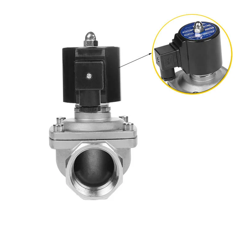 

DC 12V AC 220V DN15-50 Normally Closed stainless steel solenoid valve gas valve electric
