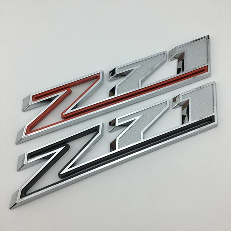 Dale Un Toque Agresivo A Tu Coche Con 2 Emblemas Guardabarros 327 Negro Y Rojo – Metal 3D Universal
