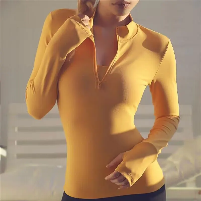 Long Sleeve Yoga Shirts Sport Top Fitness Yoga Top Gym Sports Wear For Women Push Up Running Full Sleeve Clothes yoga shirt