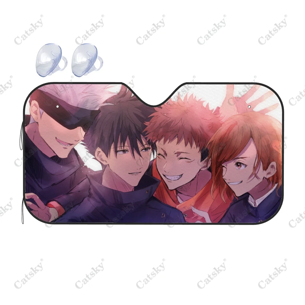 

Anime Custom Yuji Itadori Car Accessories Windshield Sunshade Foldable Sunvisor Protect UV Sunshade Visor Shield for SUV Cool