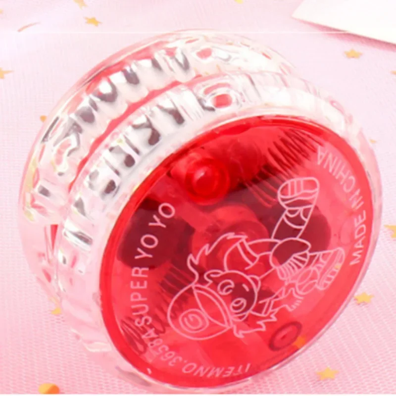 New LED Flashing Yoyo Classic Kids Toys Magic Yoyo Spin Plastic Bearing with Spinning String Toys for Children