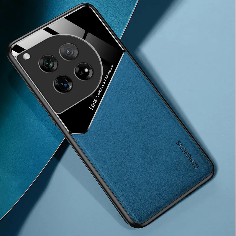 Coque téléphone texture cuir avec support magnétique oneplus pro_voghion.com