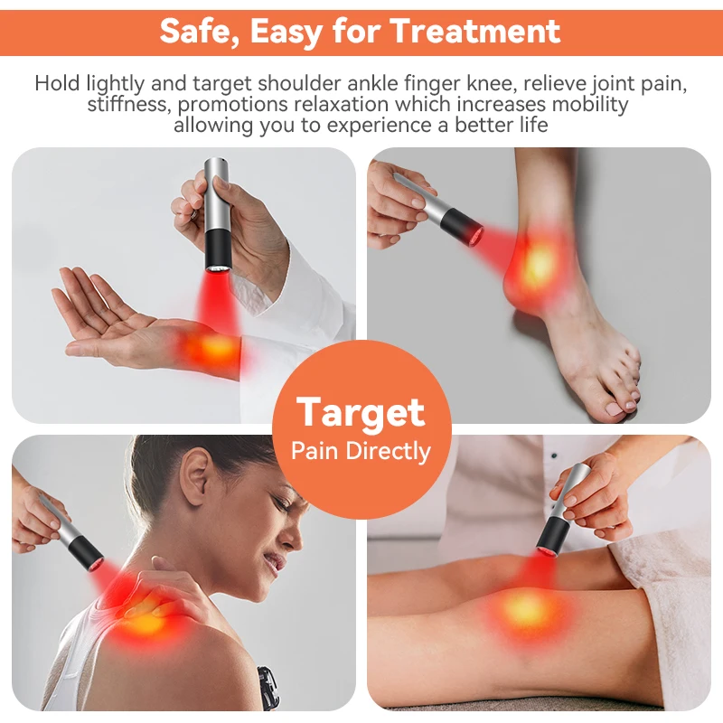 Red Light Therapy Lamp Rechargeable Flashlight Scar Removal Anti Spider Vein Whitening Spots Proliferate Collagen Skin Care infrared therapy lamp,led beauty lamp
