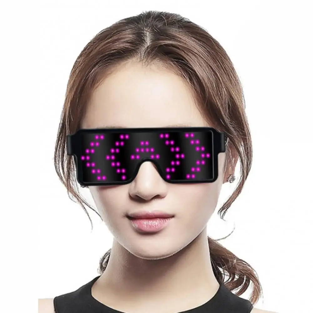 Electronic Eyeglasses with Luminous LED Light Party Props