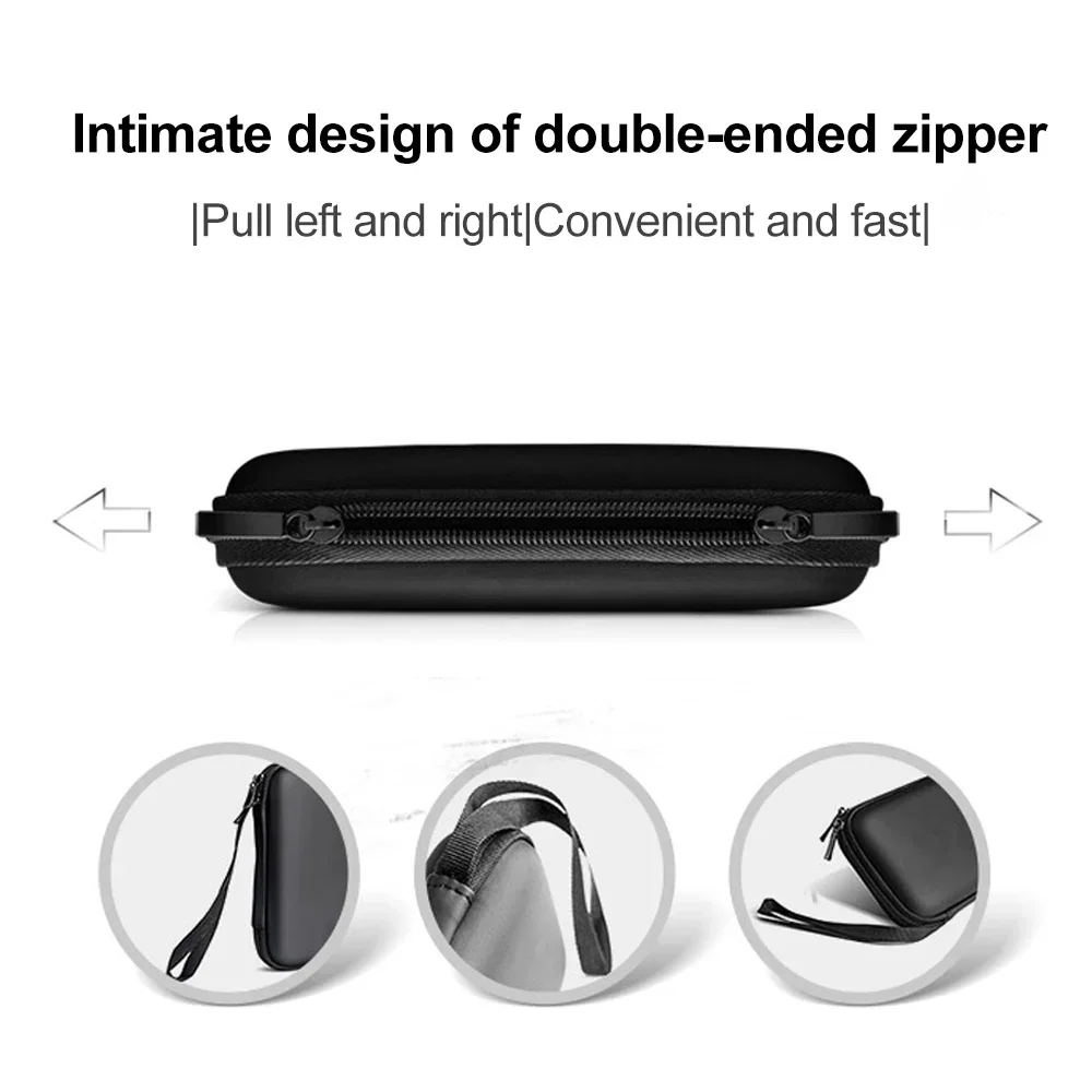 MAIWO Hard Disk Drive Case for 2.5 inch External Hard Drive Portable HDD SSD Box for Power Bank Storage Case Travel Bag Black