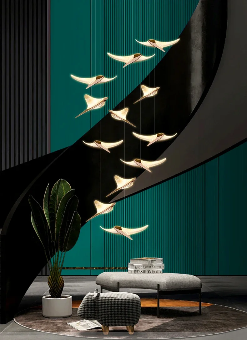 Seagull Staircase Pendant Lamp image 2