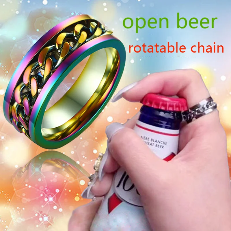 hombre anillos hombre stranger things Anillos para hombre y mujer, anillo de cadena