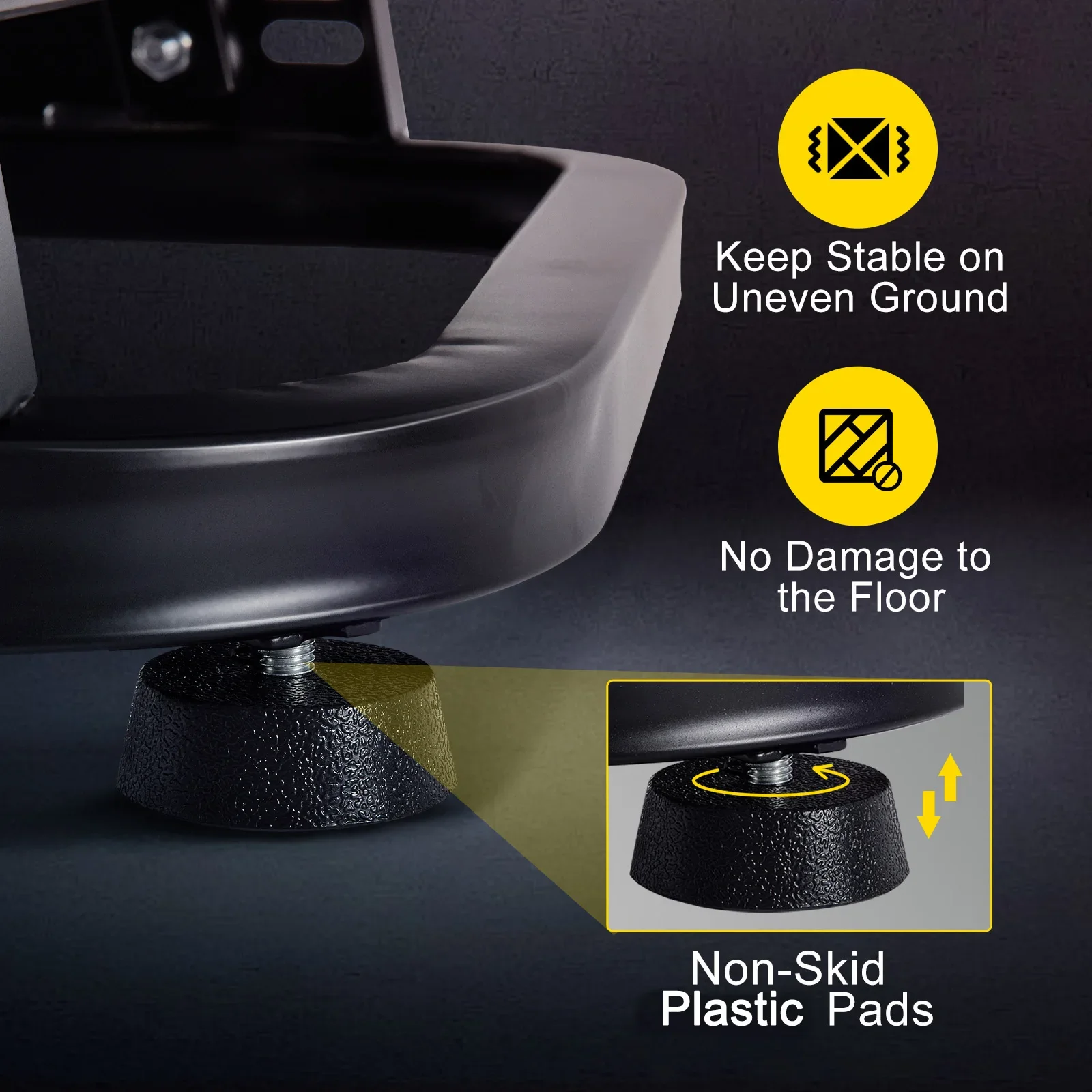 Non-slip base pads