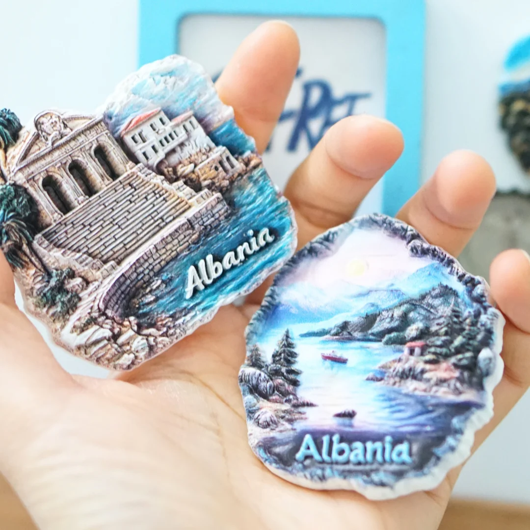 Albania Fridge Magnets Albania Attractions Fridge Magnets Beach Scenic Sunset Magn 1pc magnetic fridge magnets magnetic sticker magnetic fridge stickers refrigerator decor