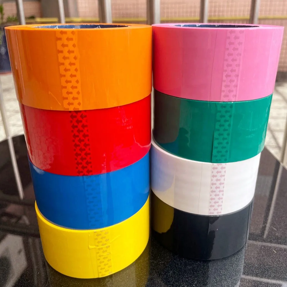 Heavy-Duty Multicolor Waterproof Packaging Tape - 2x110yd Tear-Resistant Strong Adhesive