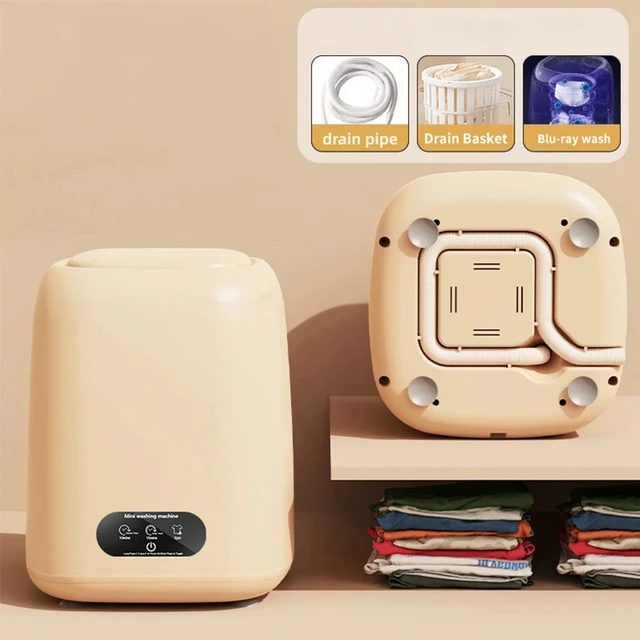 Small Washing Machine for Underwear Children's Clothes mini Washer fully automatic Portable Washing Machine with Spin Dryer 220V 4