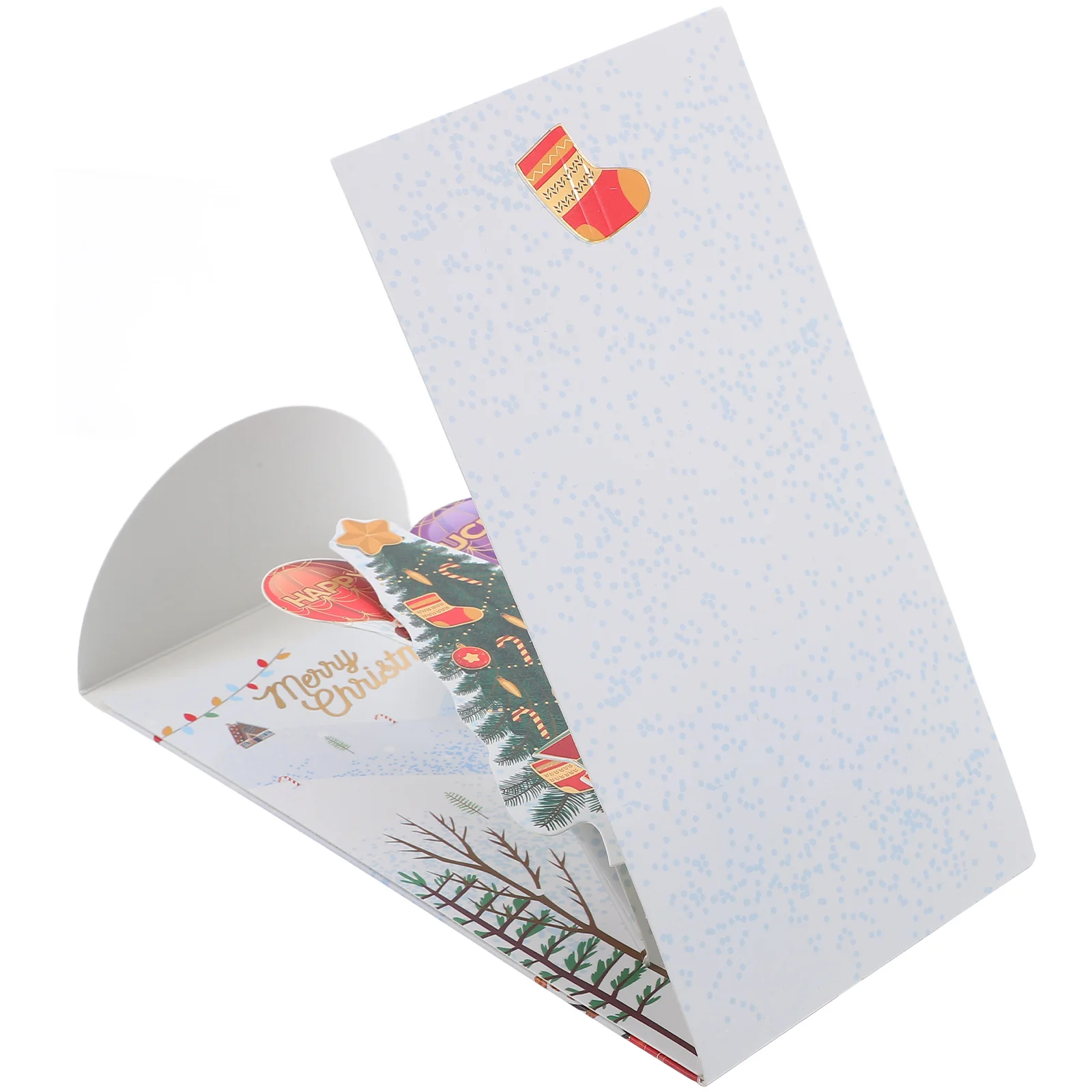 Christmas Pop up Cards Three-dimensional Red Envelope Greeting Xmas Supplies Paper