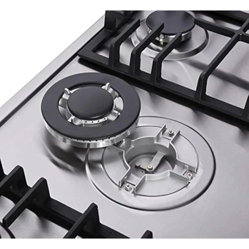 34 Inch Stainless Steel Gas Cooktop with 5 Burners