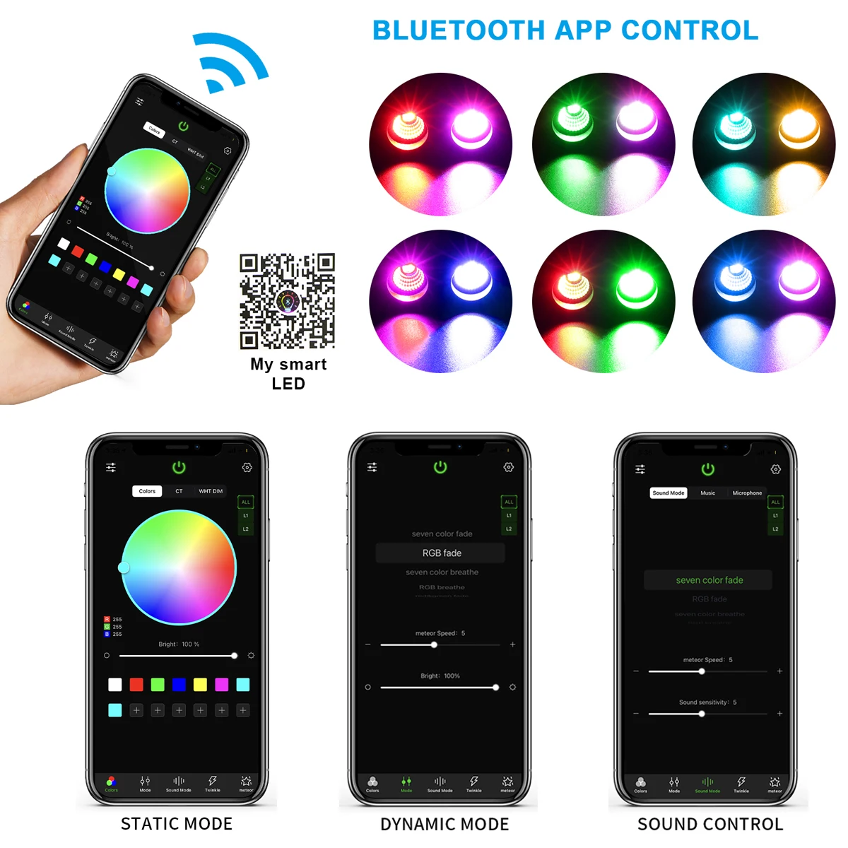 Kit de plafonnier étoile à fibre optique, lumières LED RGBW, lumières pour touristes, ciel étoilé, toit de voiture, chambre d'enfant, application Bluetooth, 32W