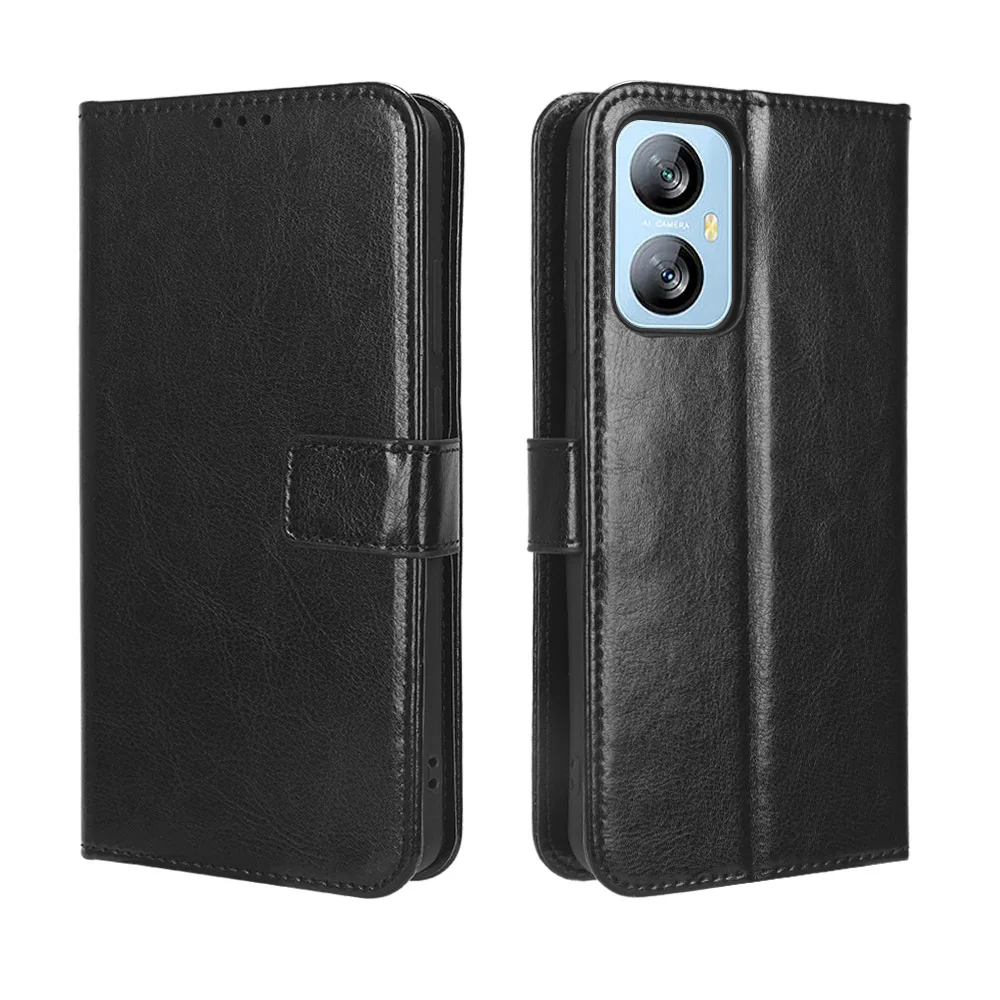 MOJIA Custodia per Blackview A52 / A52 PRO, Anti-Drop And Anti-Scratch PU Cover, Custodia Flip Portafoglio per Telefono con Supporto e Slot per Schede. Blu