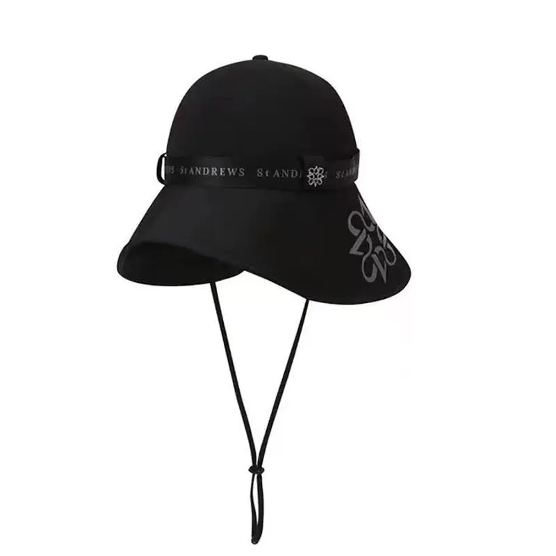 ST ANDREWS 2024 New Women's Golf Cap Sports Sunscreen Sunshade Breathable Dome Bucket Hat 6
