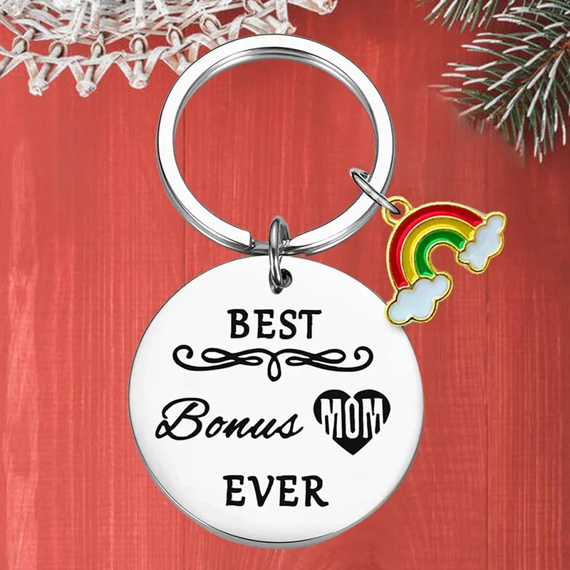 

Metal Mom Gifts Keychain pendant Mother's Day Gifts key chain Mother's Day Gifts Best Bonus Mom Ever