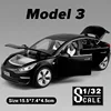1:32 Tesla MODEL X  MODEL 3 MODEL S Alloy car models, toys, gifts, and ornaments 1