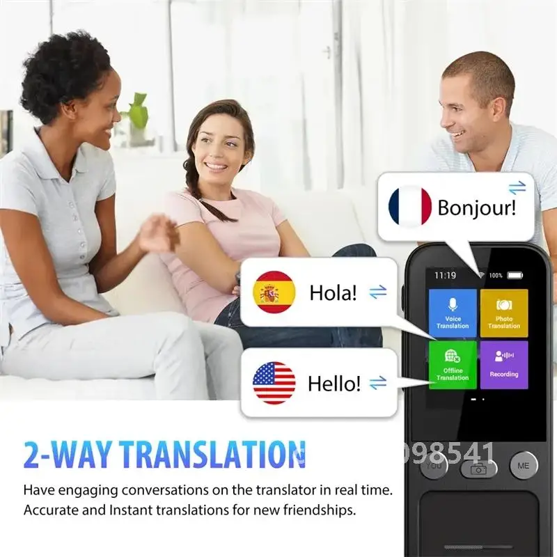 Portable T16 Instant Intelligent Voice Translation Recording 138 Language Real Time Smart Offline Translation Machine
