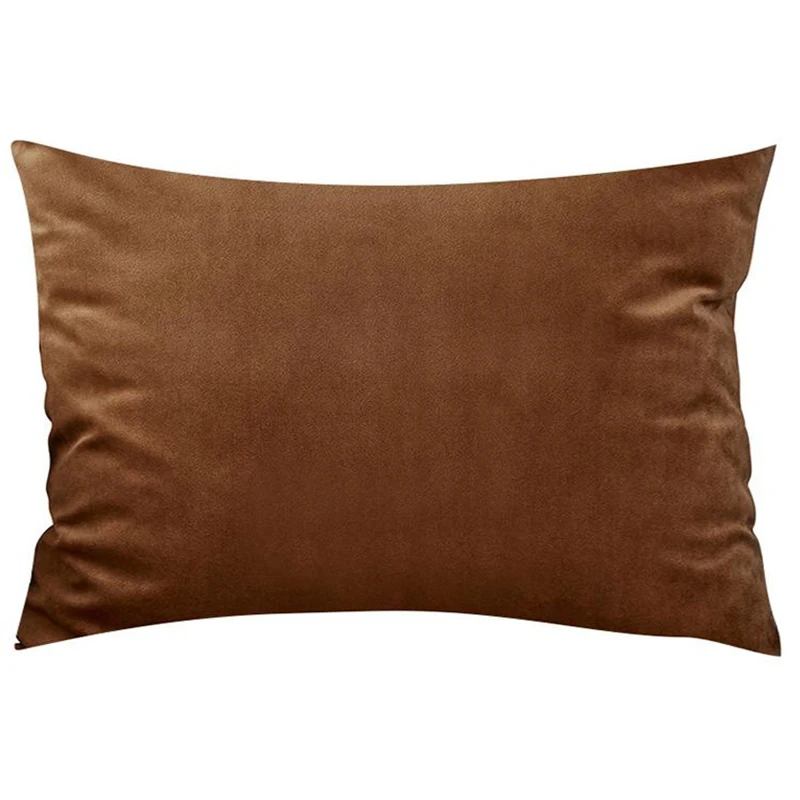 Luxurious Soft Velvet Plaid Cushion Covers for Living Room Decor - 30x50 cm