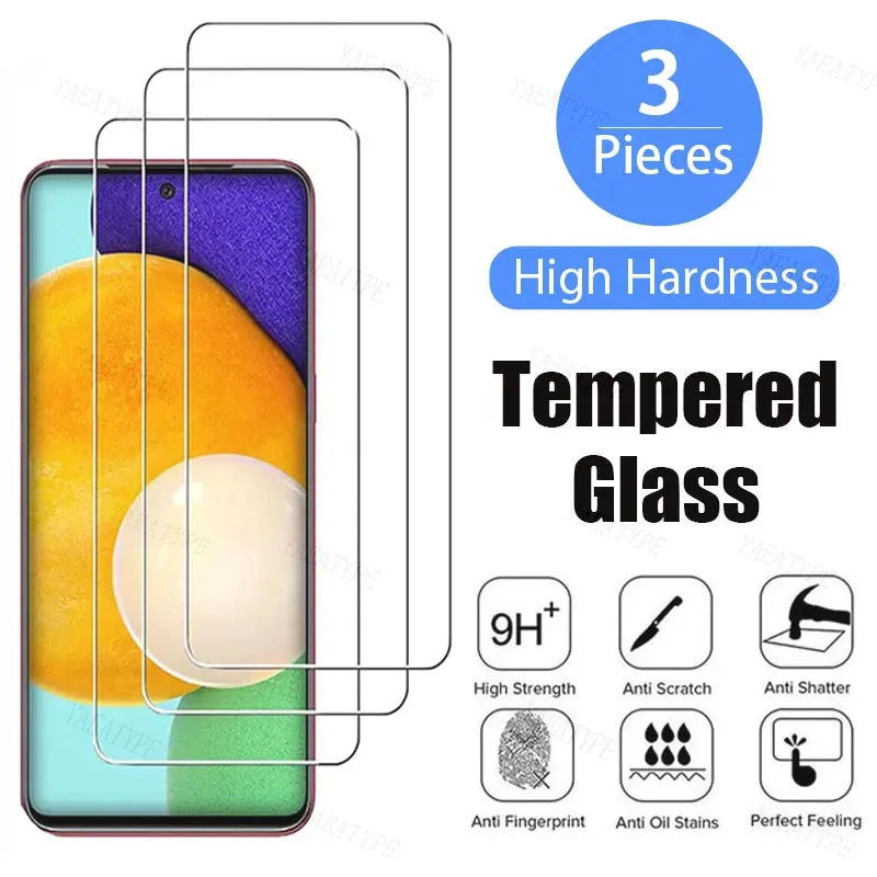 

3PCS Screen Protector for Samsung A73 A53 A12 A32 A22 A52S 5G Tempered Glass for Samsung A13 A51 A41 A70 A40 A50 A71 A72 A52