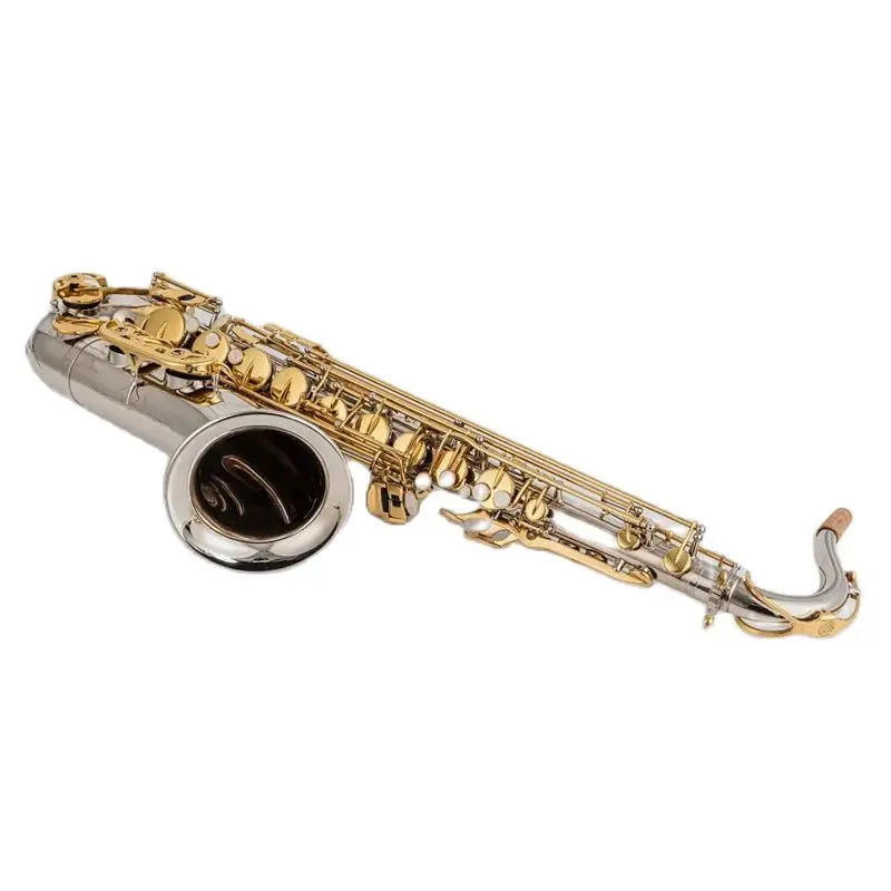 

upiter JTS1100SG Musical Instruments Tenor Saxophone Bb Tone Nickel Plated Tube Gold Key Sax With Case Mouthpiece Gloves