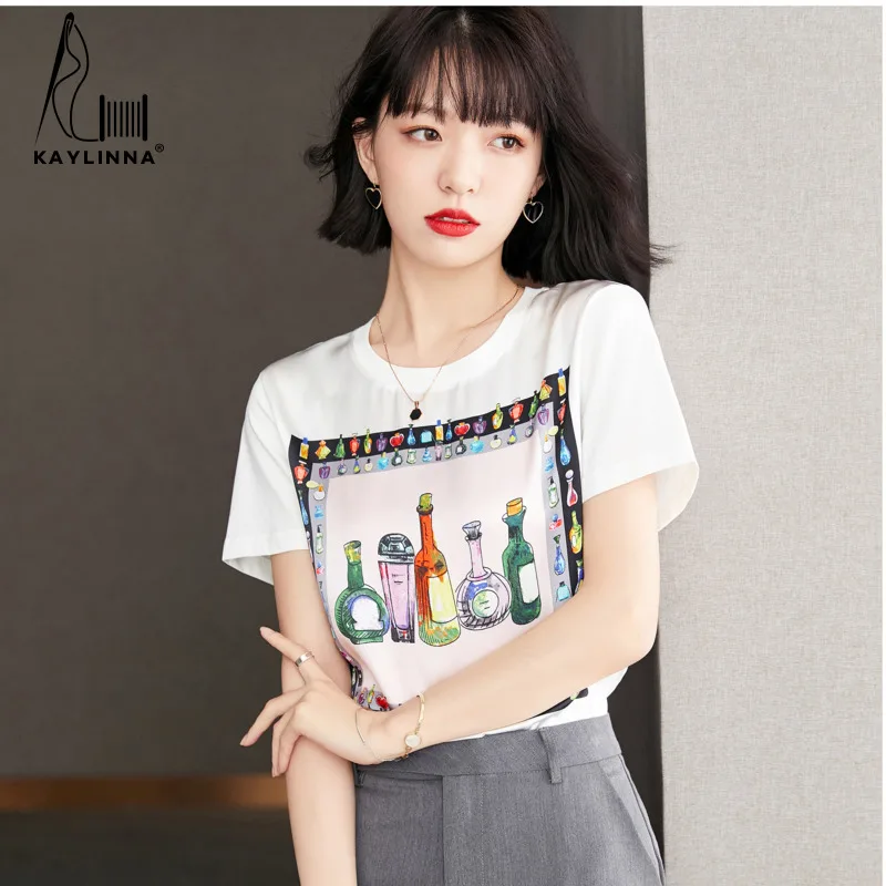 

Crop Top T-shir T Shirt for Women Korean Fashion Summer Tops Y2k Clothes Women Kpop Short Sleeve 2023 Women's Tees Clothing