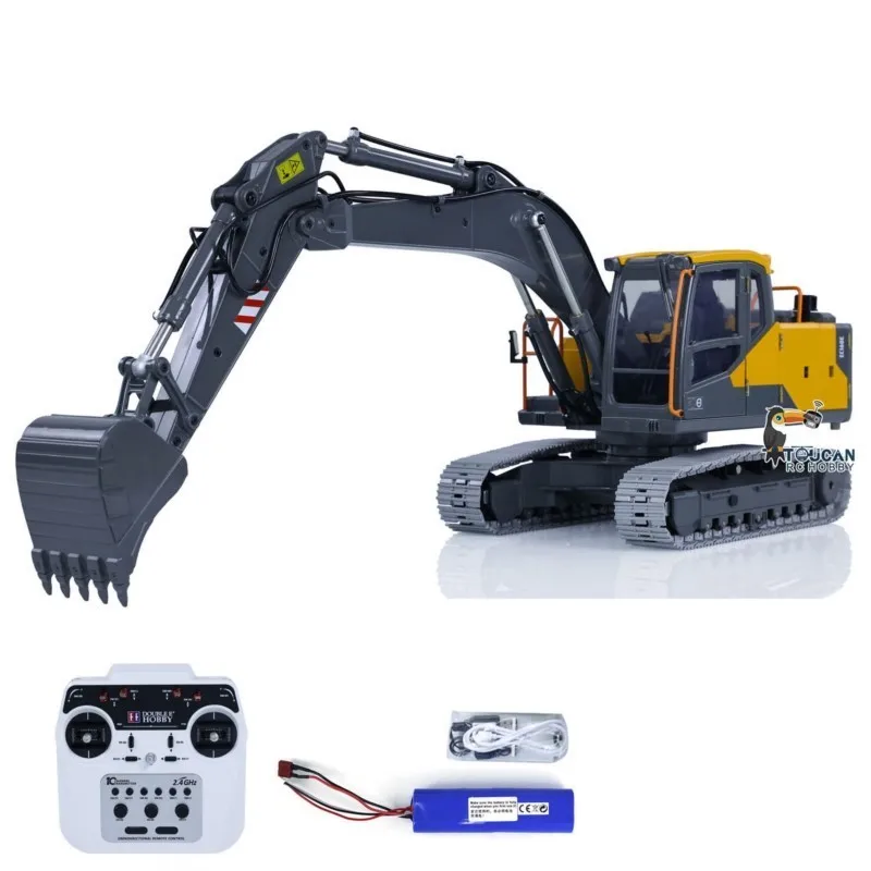 메탈 RTR 더블 E EC160E 1:14 풀 알로이 E010 전동 RC 굴삭기 무선 조종 건설 차량 트럭 장난감