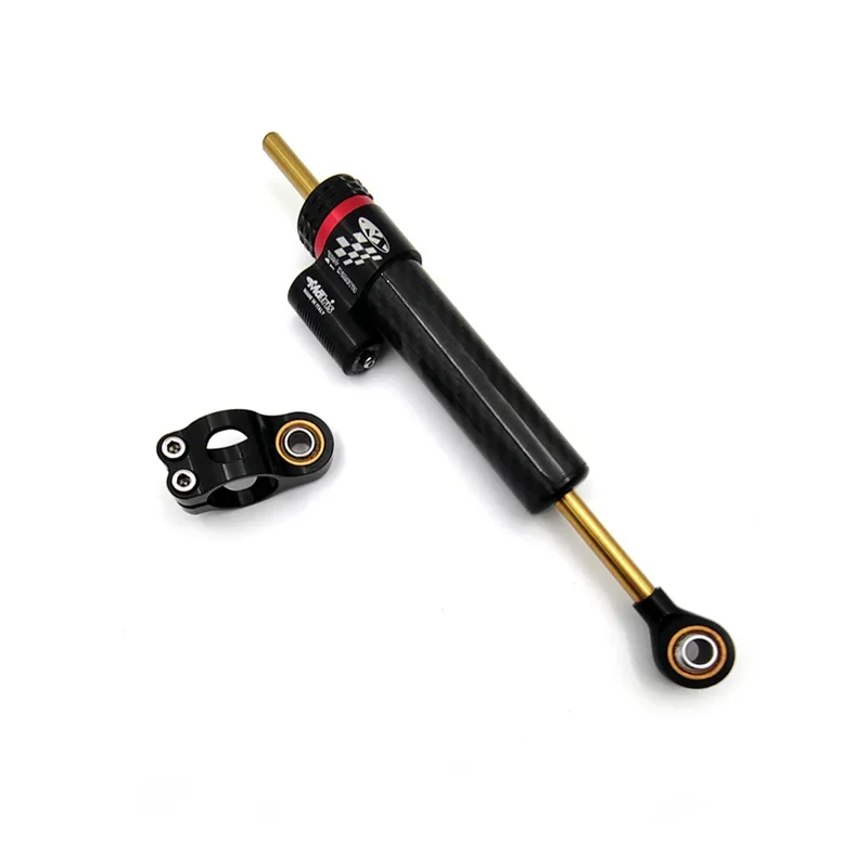 255mm 342mm 375mm Universal Motorcycle Adjustable Steering Damper Carbon Fiber Aluminum Alloy Stabilizer Absorber Balance Bar