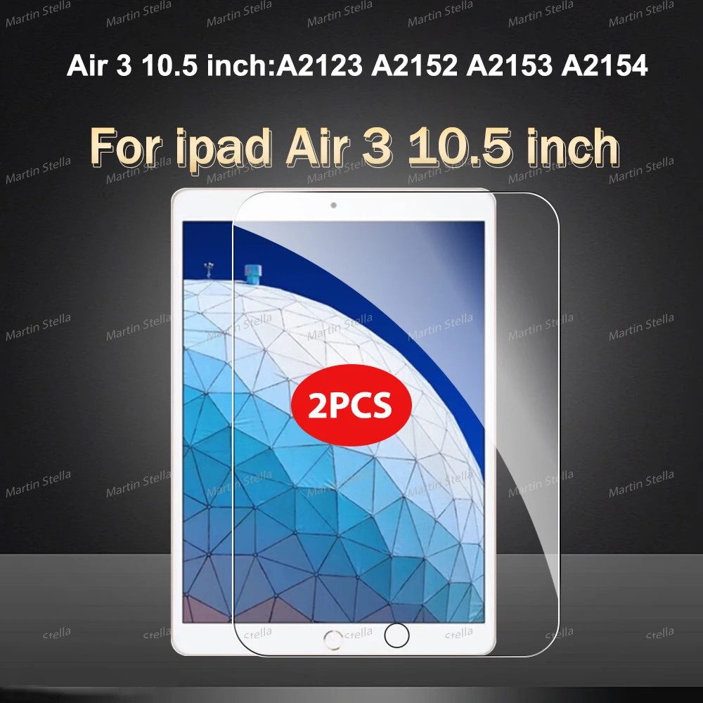 2 יחידות מגן מסך זכוכית מחוסמת עבור iPad Pro Air 13 11 2024 M4 M2 Air 5 4 Pro 12.9 11 M3 M5 2025 סרט