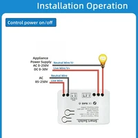Tuya Smart Zigbee Switch With Temperature Sensor Passive Dry Contact Zigbee Relay Work With Home Assistant - Image 4