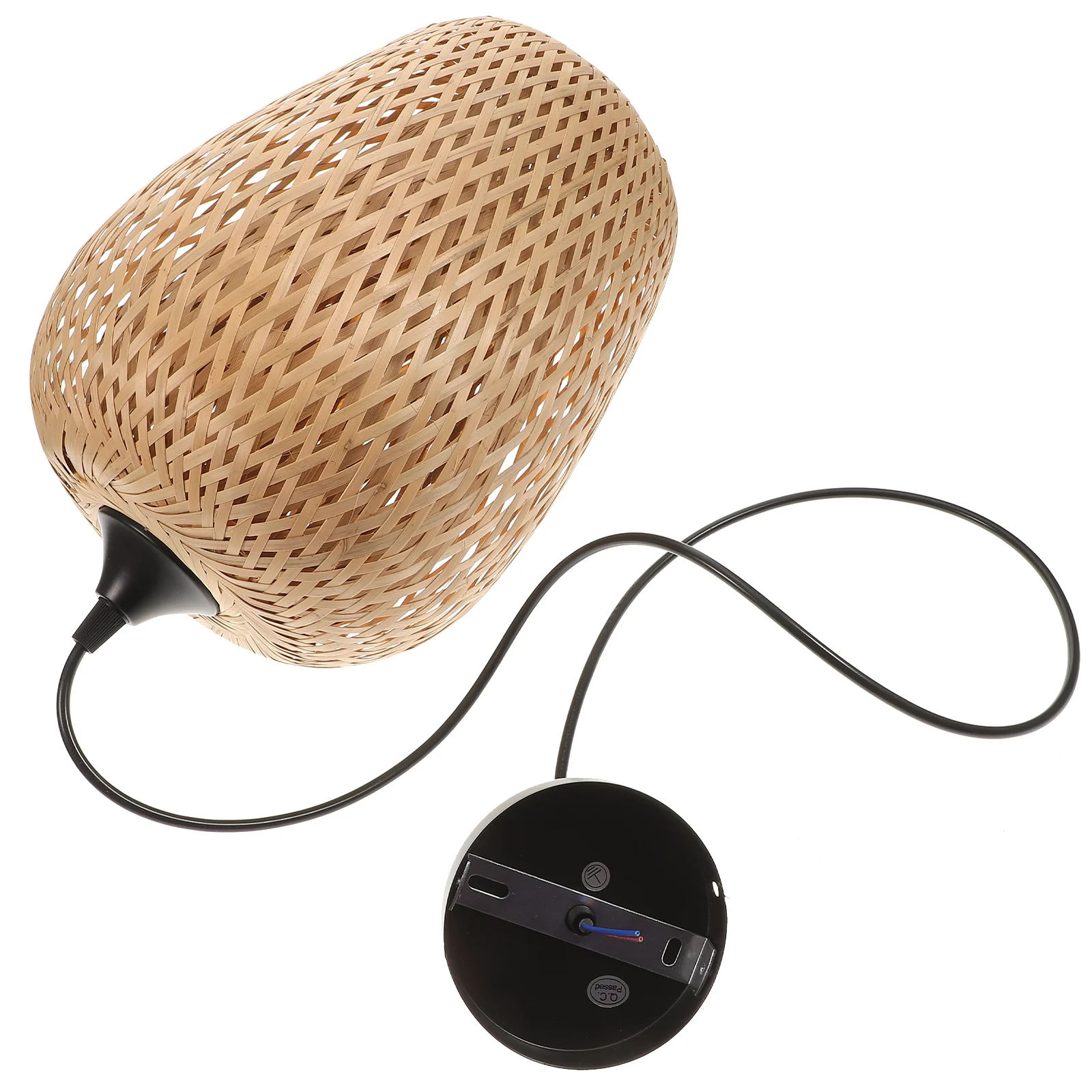 

Bamboo Woven Ceiling Light Living Room Pendant Fixture Simple Hanging Lamp Rattan