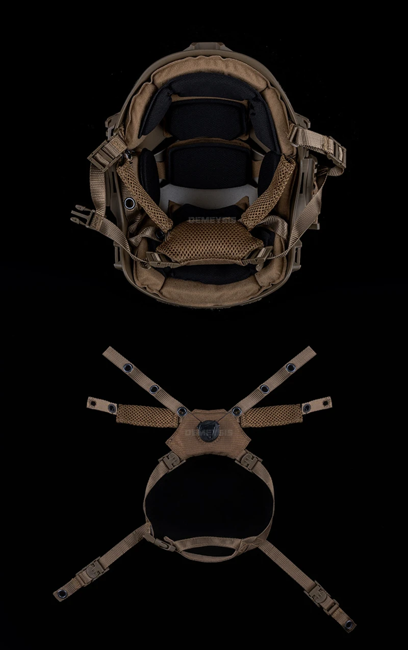 Description Picture 6 of itemTactical Helmet Straps Team Wendy Helmet Suspension System Shooting Hunting Helmets Adjustable Head Lock Chin Strap Accessories