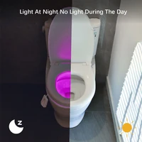Toilet Night Lights,LED Projection Lamp,Motion Activated Light,10 Colors Waterproof Illuminate Nightlight for Bathroom Decor 2