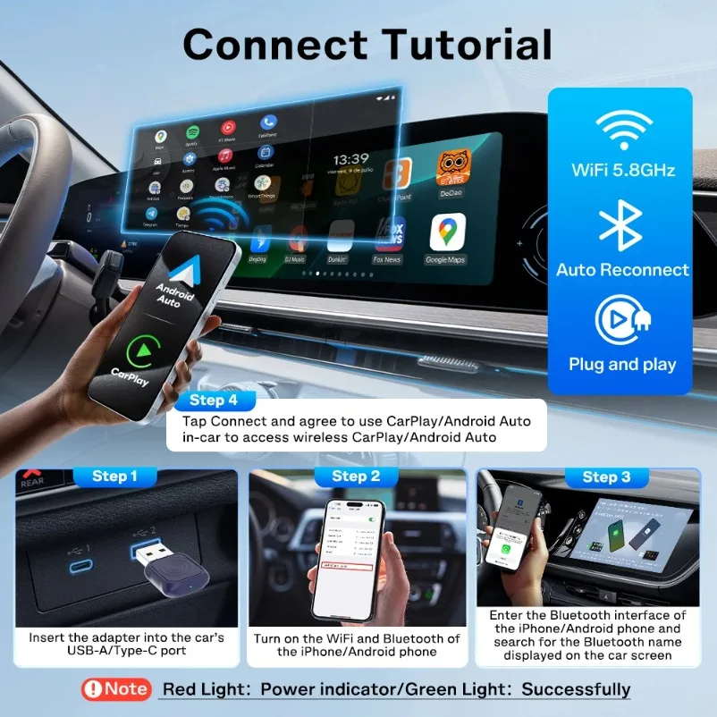 CarlinKit Mini Ultra CarPlay Wireless Adapter