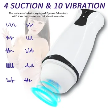 Male Masturbator Cup Automatic Vocalize Sucking Oral Sex Real Silicone Vaginal Blowjob Adult Goods Toys Pussy For Men Machine 4