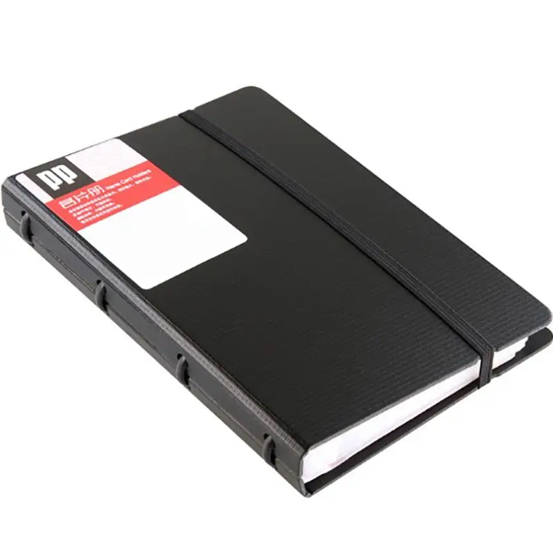 PP Portable Large Capacity Loose Leaf Business Card Holder Business Name ID Credit Bank Card Book Organizer 19.8*14*3cm 90 Slots card holder