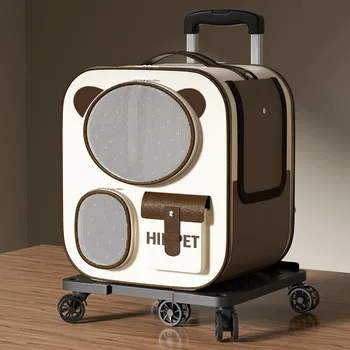 Portable Outdoor Pet Rolling Backpack 1