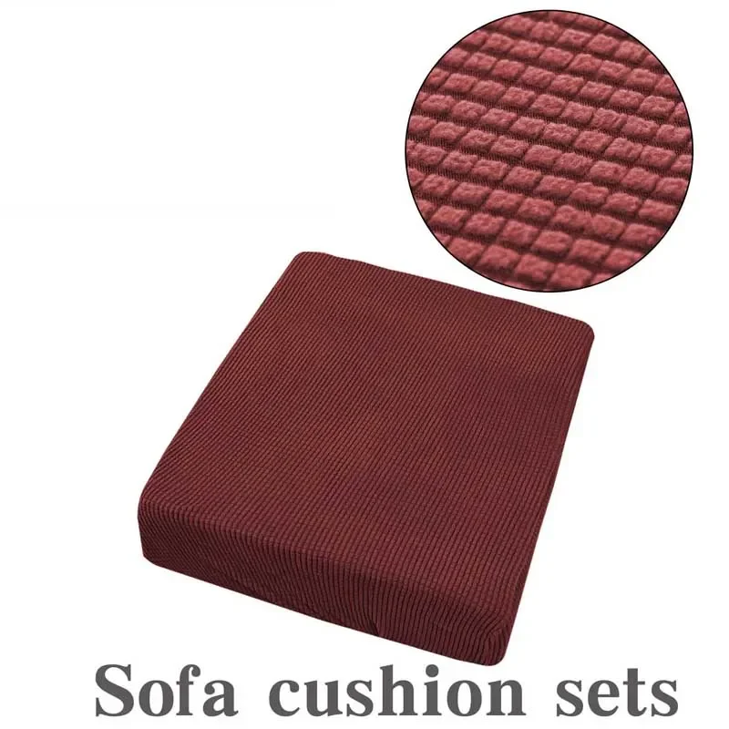 thumbnail image 1 of Funda de cojín elástica para sofá, protector de muebles, forro polar, licra, lavable, reversible, extraíble, funda para sofá, 1 of 5